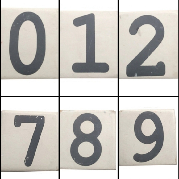 Mud Pie Milestone Blocks White & Gray - Picture 3 of 5